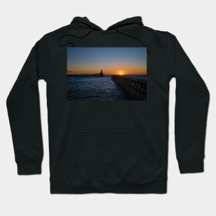 October Sunrise at the mouth of the River Blyth Hoodie